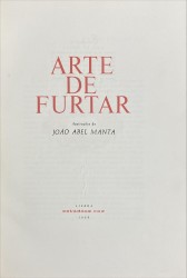 ARTE DE FURTAR. Ilustrações de João Abel Manta.